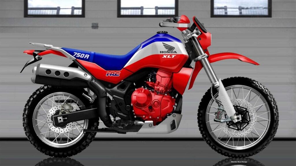 La Transalp inspirée de la Honda XLV750R imaginée par Oberdan Bezzi