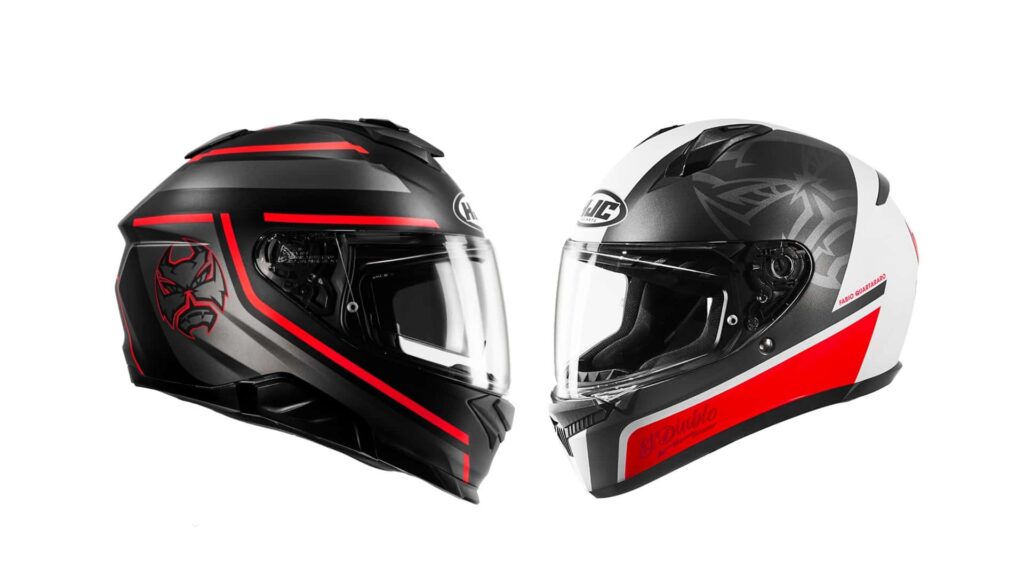 HJC présente de nouveaux graphismes Quartararo pour les C10 et i71