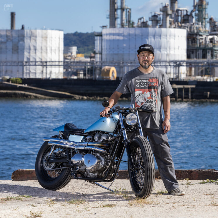 Triumph Bonneville T100 personnalisée par Heiwa MC