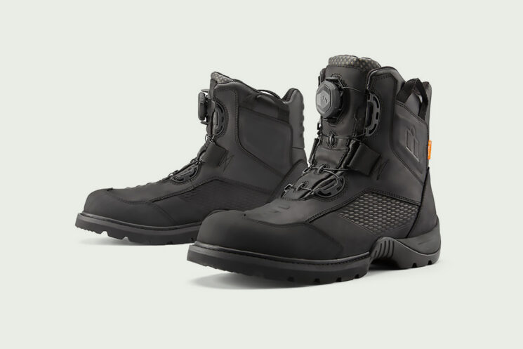 Botte de moto imperméable Icon Stormhawk