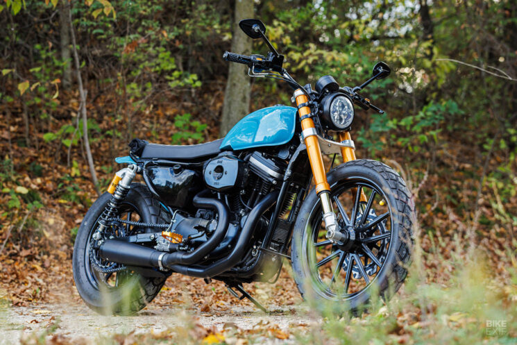 Harley XLH 883 personnalisée par David Zemla