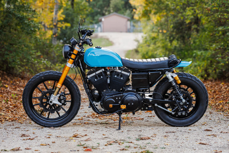 Harley XLH 883 personnalisée par David Zemla