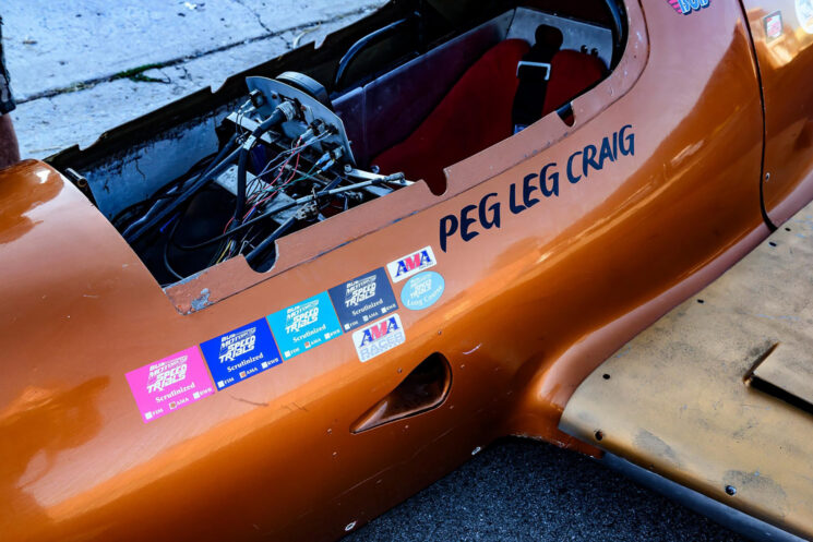 Streamliner side-car à vitesse terrestre Flying Kiwi