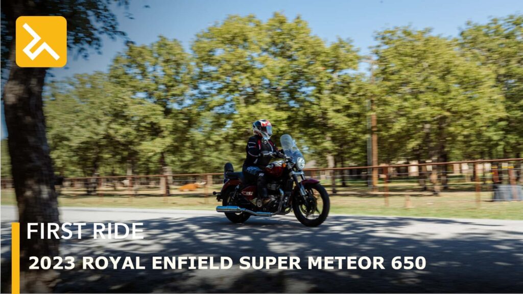 Premier tour de la Royal Enfield Super Meteor 650 2023