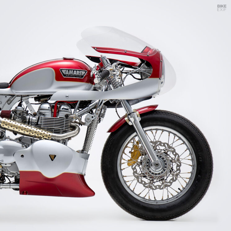 Triumph Thruxton café racer par Tamarit