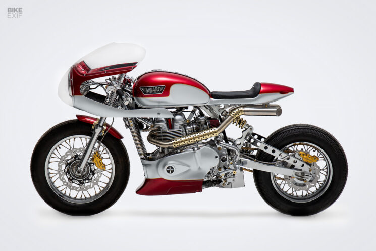 Triumph Thruxton café racer par Tamarit