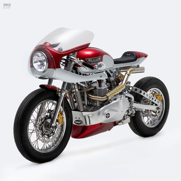 Triumph Thruxton café racer par Tamarit