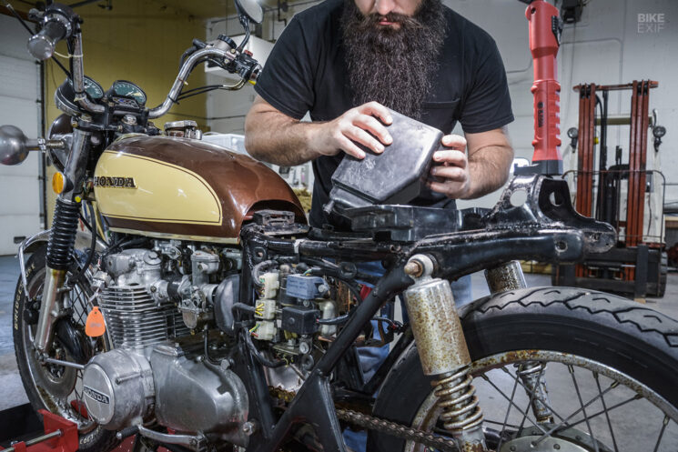 Construction du tracker EXIF ​​​​CB550F pour vélo
