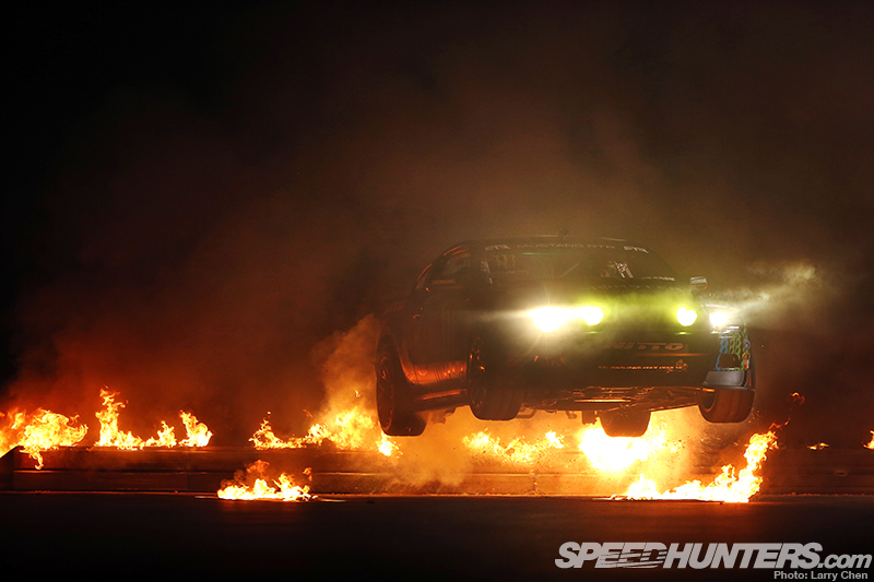 La dérive du feu de Vaughn Gittin Jr dans les coulisses