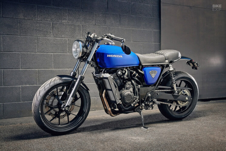 Honda CB450 restomod par Ellaspede
