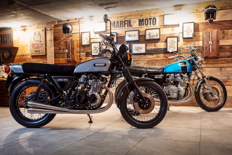 Suzuki GS550 restomodée par Marfil Moto