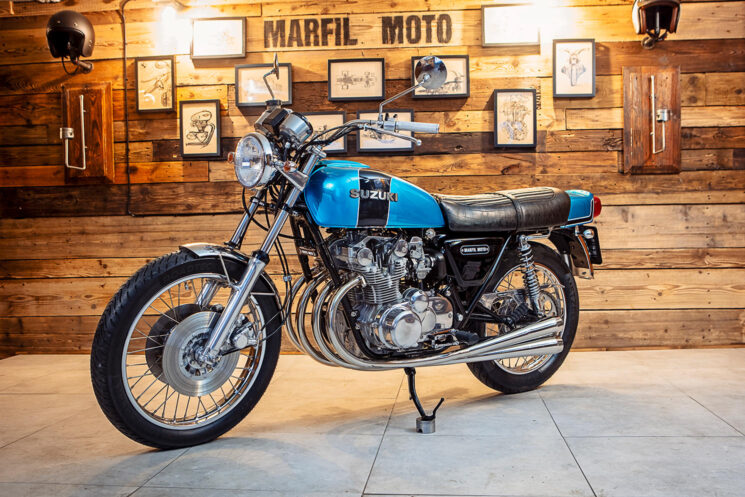 Suzuki GS550 restomodée par Marfil Moto