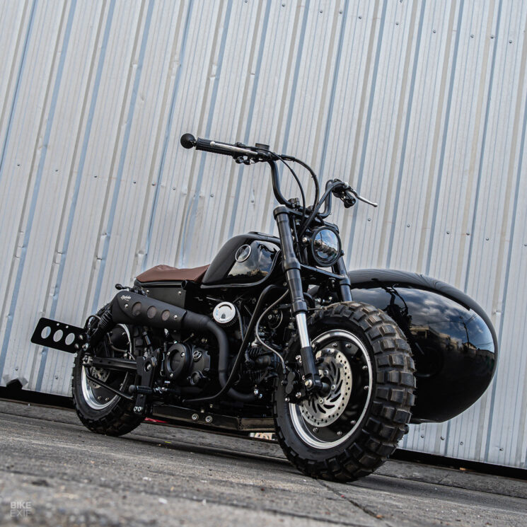 Plateforme de side-car Honda Monkey personnalisée par K-Speed