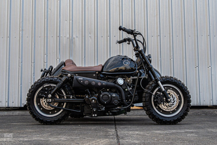 Plateforme de side-car Honda Monkey personnalisée par K-Speed