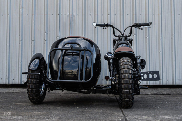 Plateforme de side-car Honda Monkey personnalisée par K-Speed