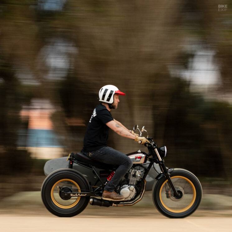 Brouilleur Yamaha TW200 par Deus ex Machina