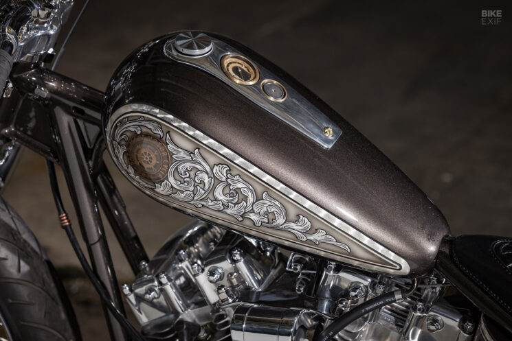 Harley Shovelhead personnalisé par Satomari