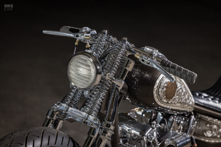 Harley Shovelhead personnalisé par Satomari