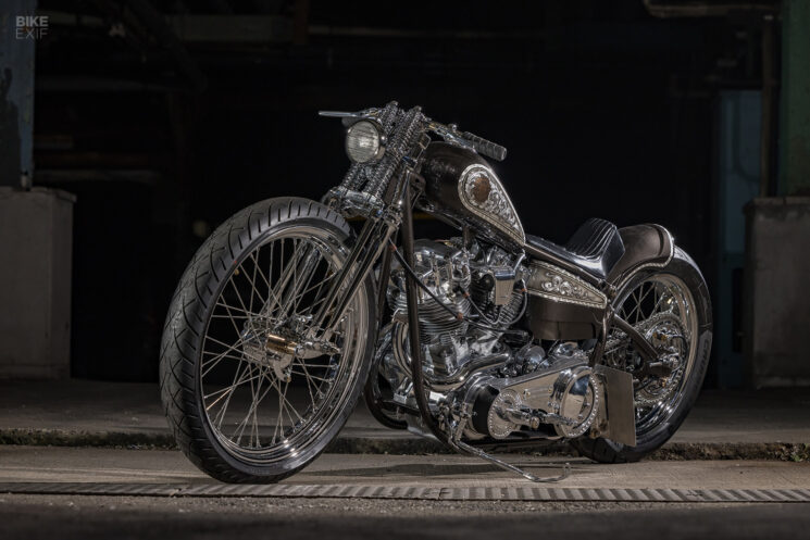 Harley Shovelhead personnalisé par Satomari