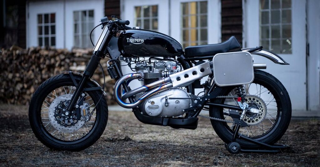 Spécifications de course : Un vélo de piste Triumph T140 inspiré du TR6 de Steve McQueen