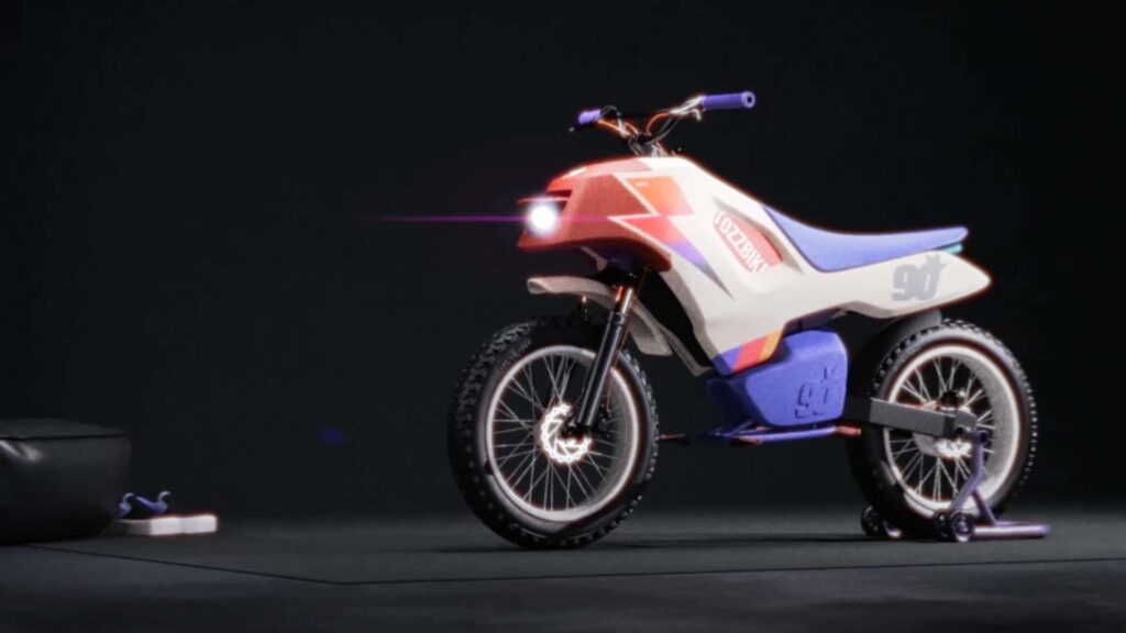 Le nouveau Joyce'90 de Tozz est une moto électrique rétro pour les enfants de cœur
