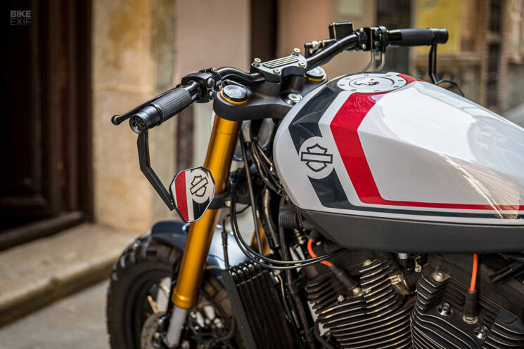 Scrambler de rue Harley XR1200 par Macco Motors