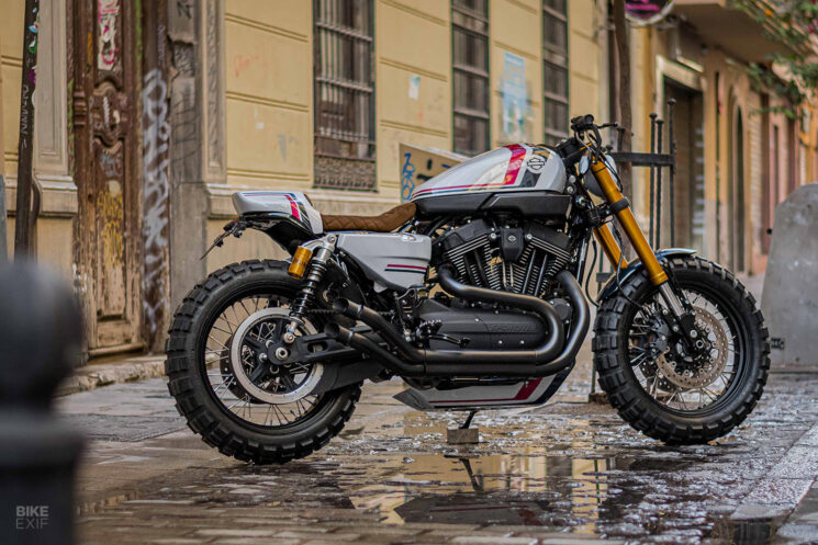 Scrambler de rue Harley XR1200 par Macco Motors