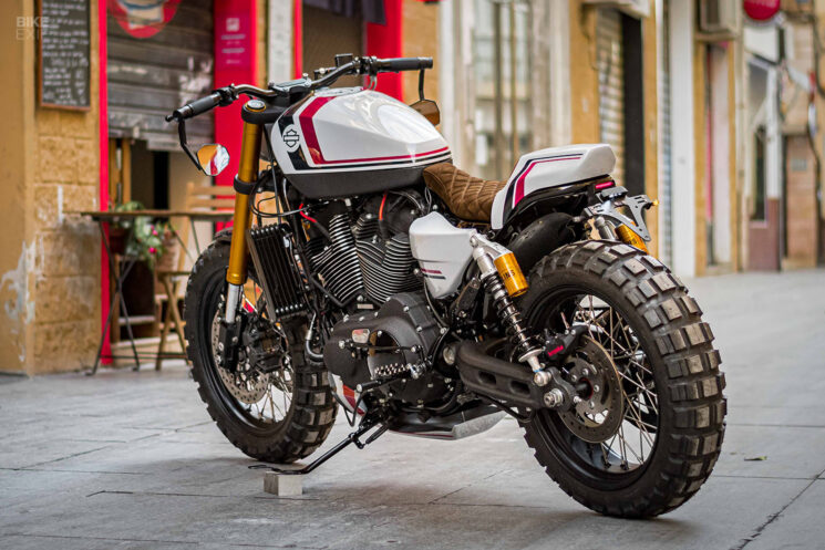 Scrambler de rue Harley XR1200 par Macco Motors