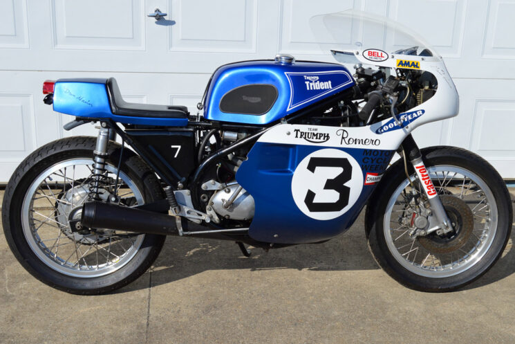 Réplique Triumph Trident T150 Gene Romero Daytona 1969