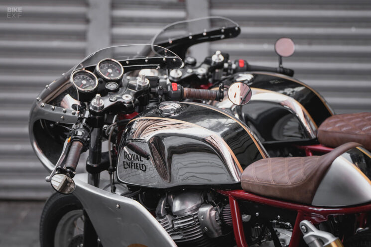 Café racers Royal Enfield Continental GT par Hardheads Motostudio