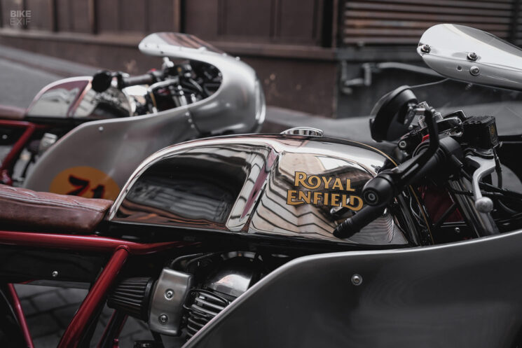 Café racers Royal Enfield Continental GT par Hardheads Motostudio