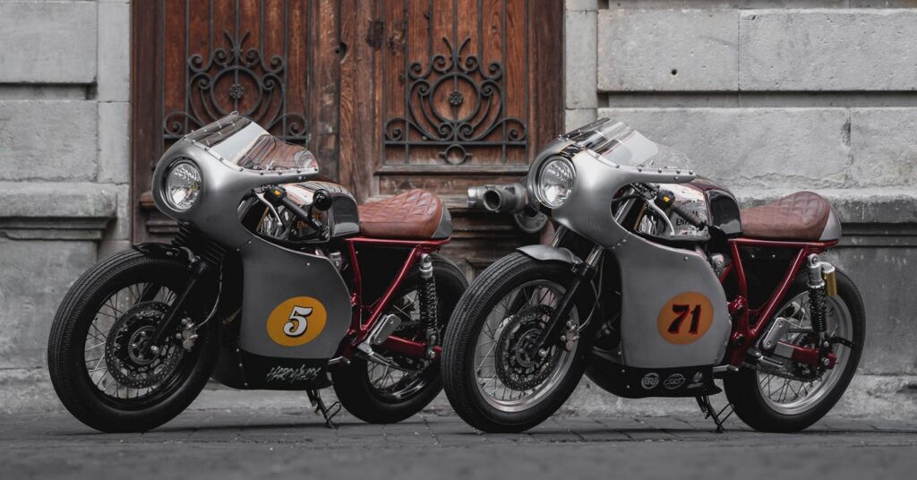 Jumelage : une paire de café racers Royal Enfield Continental GT du Mexique