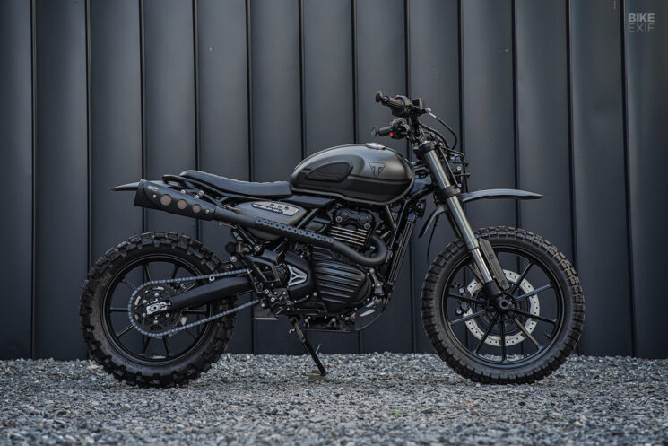 Triumph Scrambler 400 X personnalisée par K-Speed