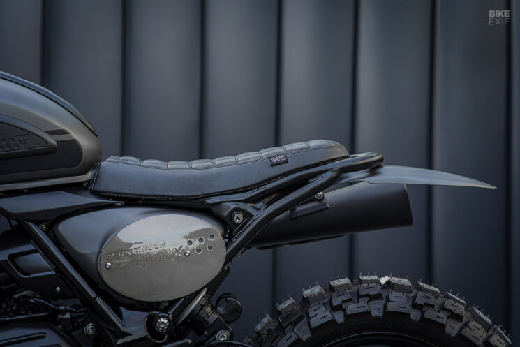 Triumph Scrambler 400 X personnalisée par K-Speed