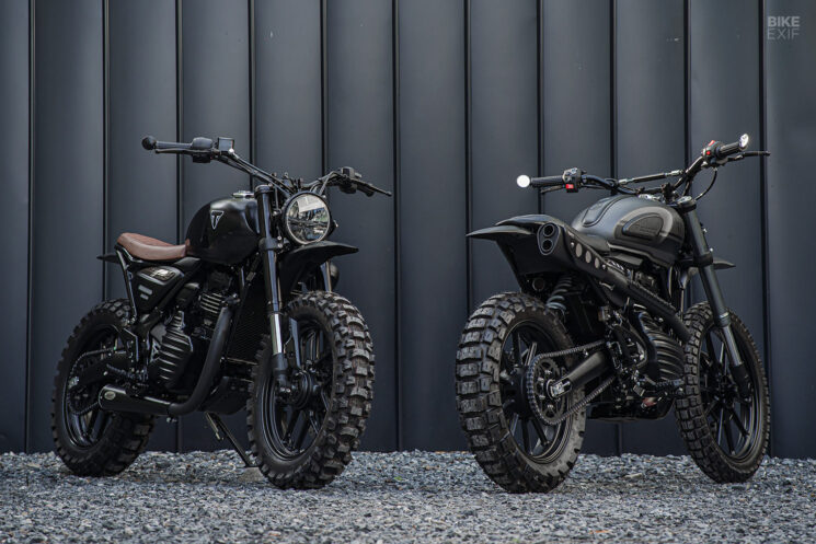 Triumph Scrambler 400 X et Speed ​​400 personnalisés par K-Speed