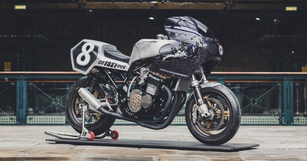 Black Puddin' : Une Suzuki GS1200SS irrévérencieuse par Sticky's Speed ​​Shop