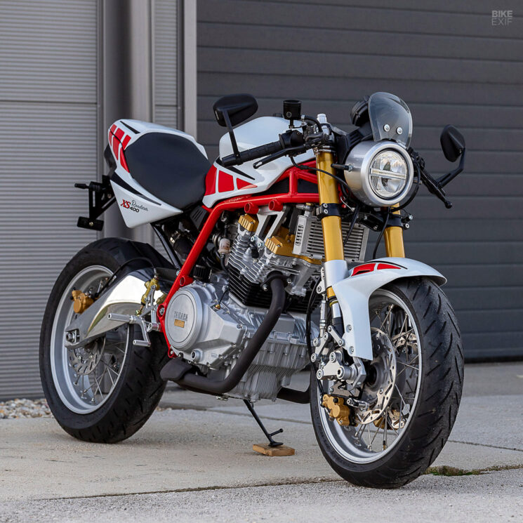 Yamaha XS400 personnalisée par Roman Juriš
