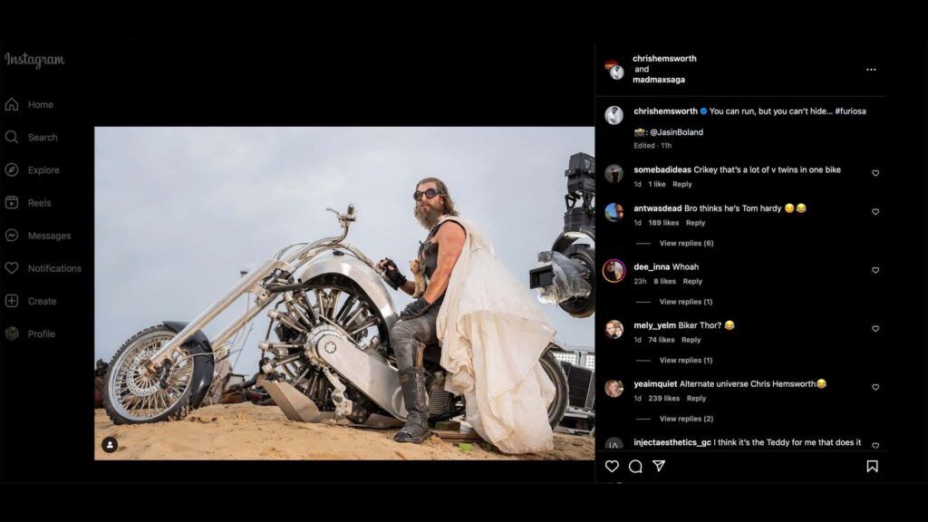 Chris Hemsworth conduit un hélicoptère de moteur d'avion dans un aperçu de Furiosa