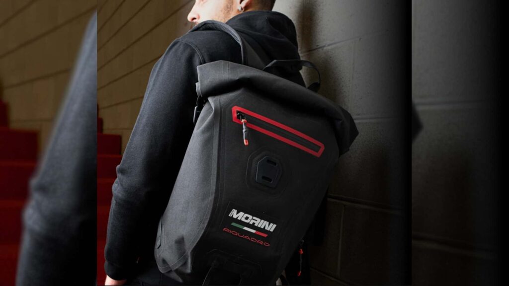 Moto Morini s'associe à la marque Lifestyle Piquadro pour un nouveau sac à dos de moto