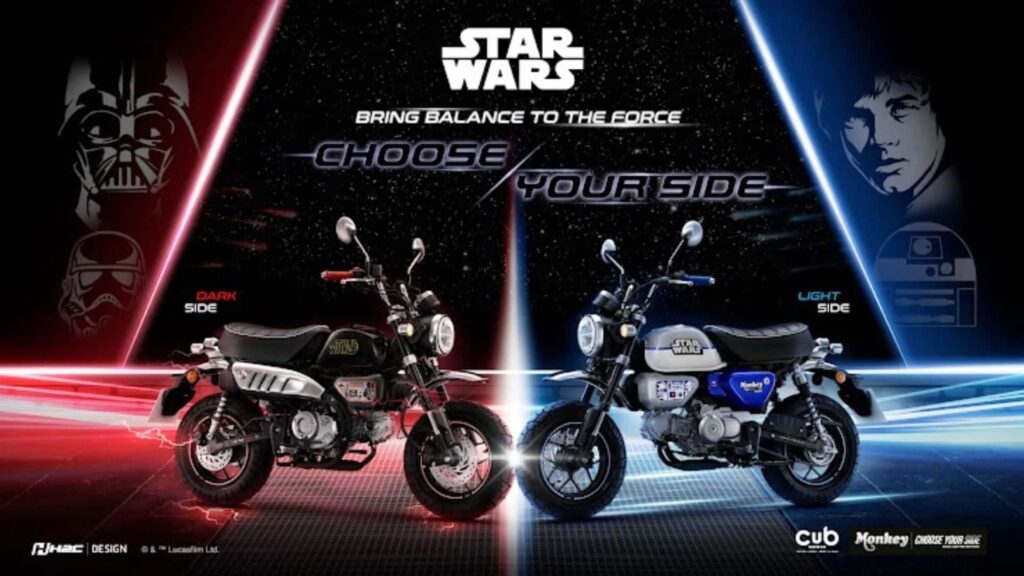 Arrêtez ce que vous faites et regardez l'édition Honda Monkey Star Wars