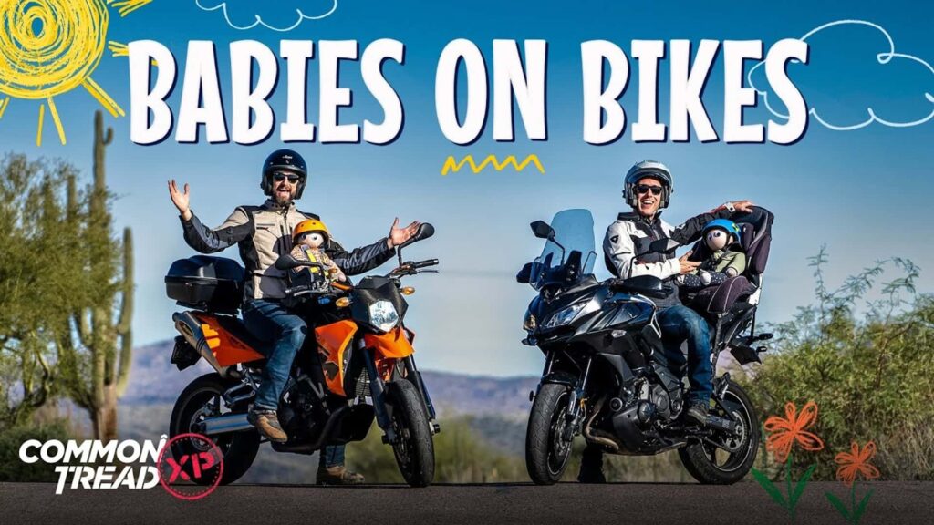 RevZilla met les bébés sur des motos et ce n'est probablement pas une bonne idée