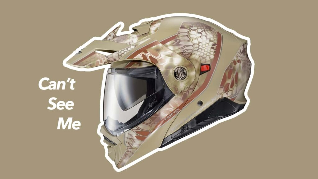 Vous ne pouvez pas voir ces casques Scorpion grâce aux motifs de camouflage de Kryptek