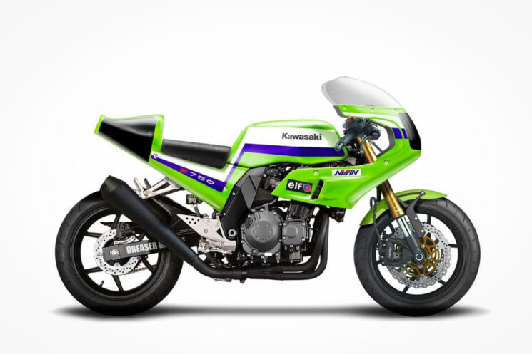 Kawasaki Z750 personnalisée par Greaser Garage