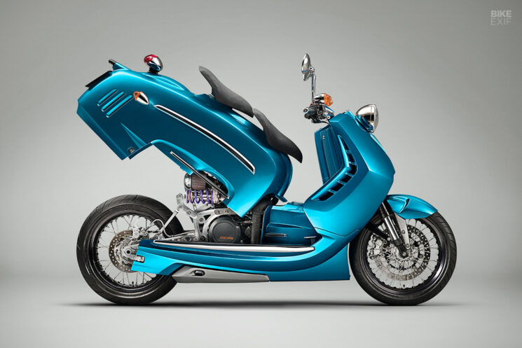 Scooter KTM personnalisé par John Piper