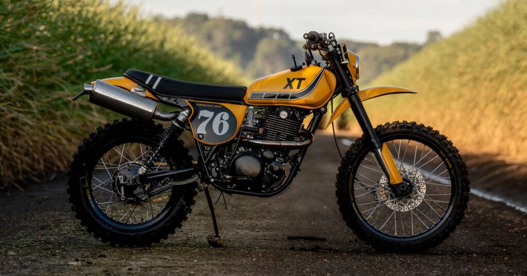 Restez Or : la Yamaha XT500 cool et sans effort de Moto, spécialement conçue à cet effet