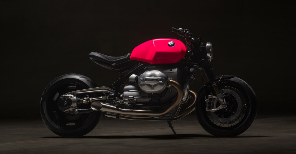 BMW R20 Concept : BMW étonne avec un boxer rose vif de 2 litres
