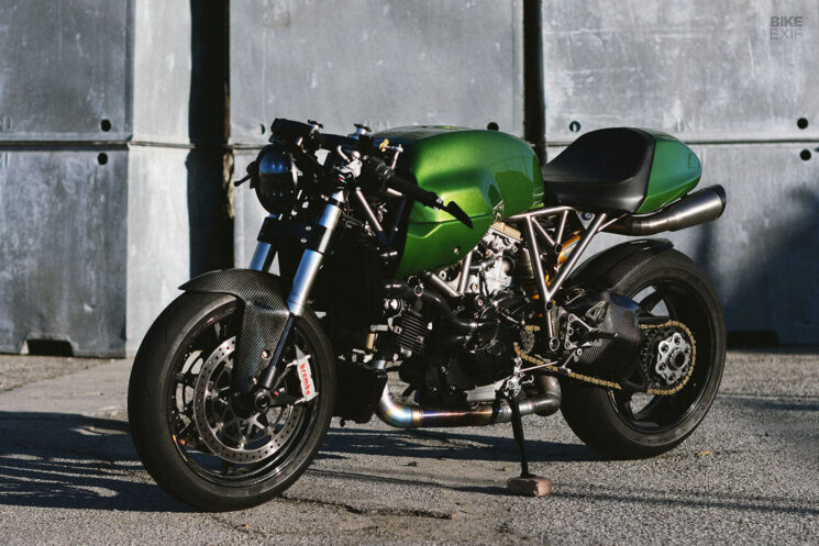 Ducati 1198 SportClassic café racer hybride par Worthing Classics et Stradafab