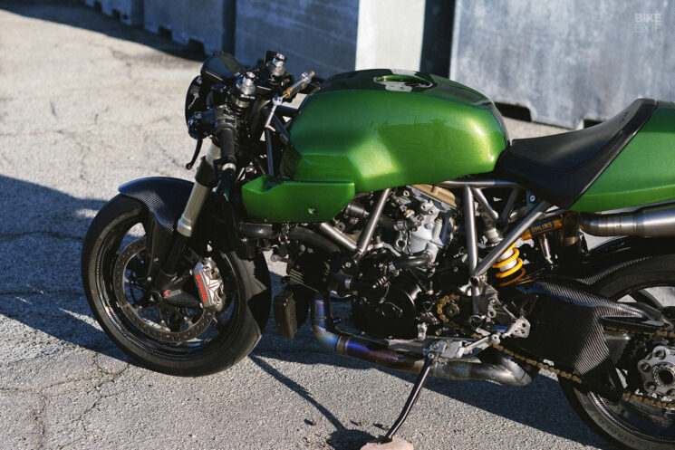Ducati 1198 SportClassic café racer hybride par Worthing Classics et Stradafab