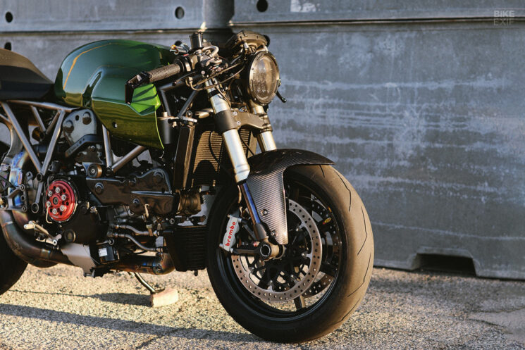 Ducati 1198 SportClassic café racer hybride par Worthing Classics et Stradafab