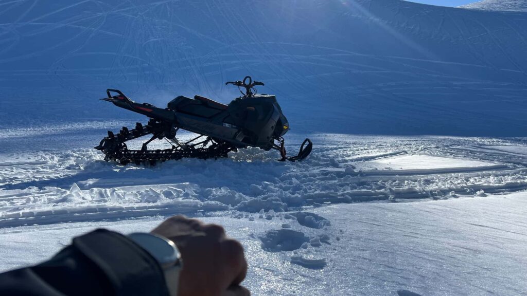 Voici ce que ma montre Garmin a enregistré en motoneige